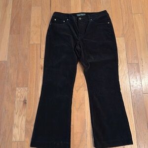 LRL Lauren Jeans Co | Black Classic Bootcut | Corduroy Pants | Size 10